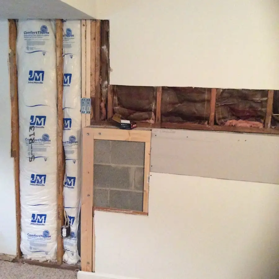 Wall insulation replacement during Structural Drying in Arlington Heights